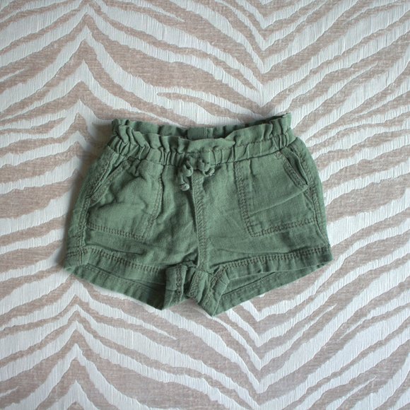 Old Navy Other - 🚼 Old Navy Unisex Shorts | Army Green Baby Shorts